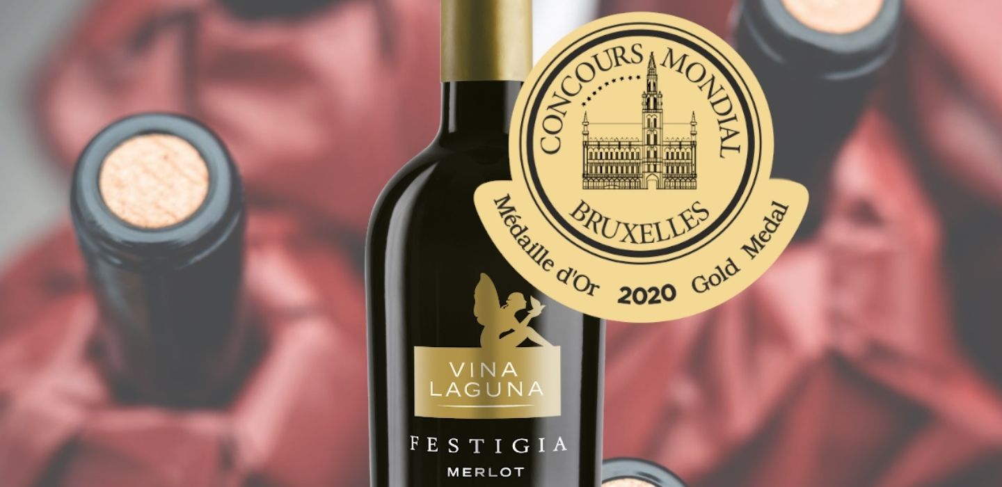 zlatna medalja za vino Merlot Festigia 2016 Vina Laguna